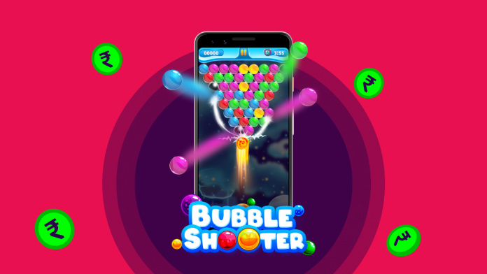 Increase score in bubble shooter game