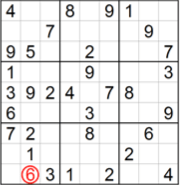 Eliminating cells in Sudoku
