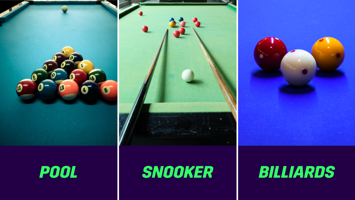 Snooker vs Pool vs Billiards