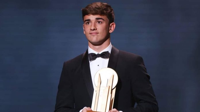 Barcelona's Gavi is the current holder of the Golden Boy award