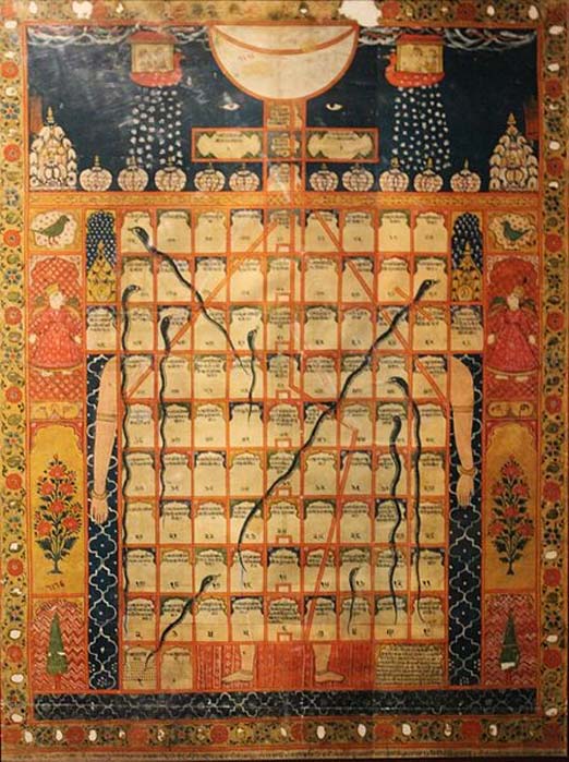 A Gyan Chaupar board