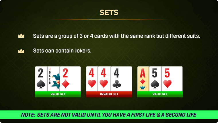 Rummy Joker in Sets & Sequences