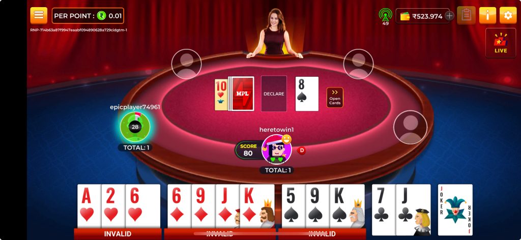 MPL Rummy game