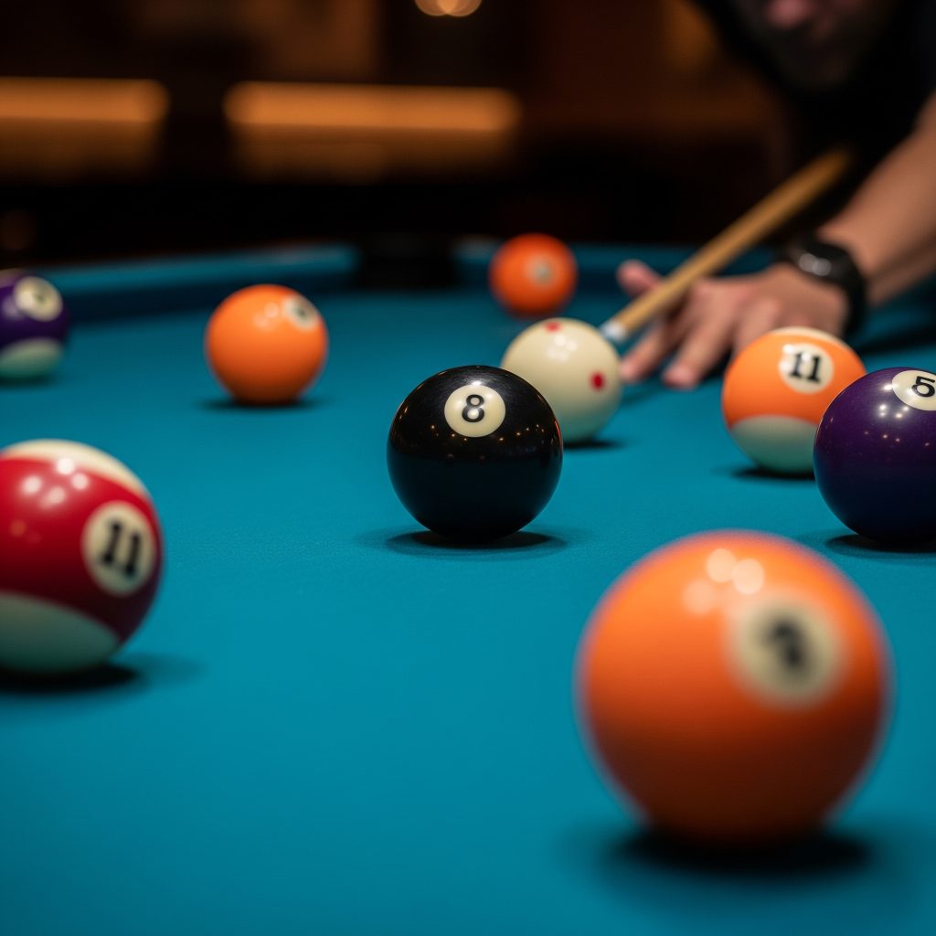 black ball in 8 ball pool