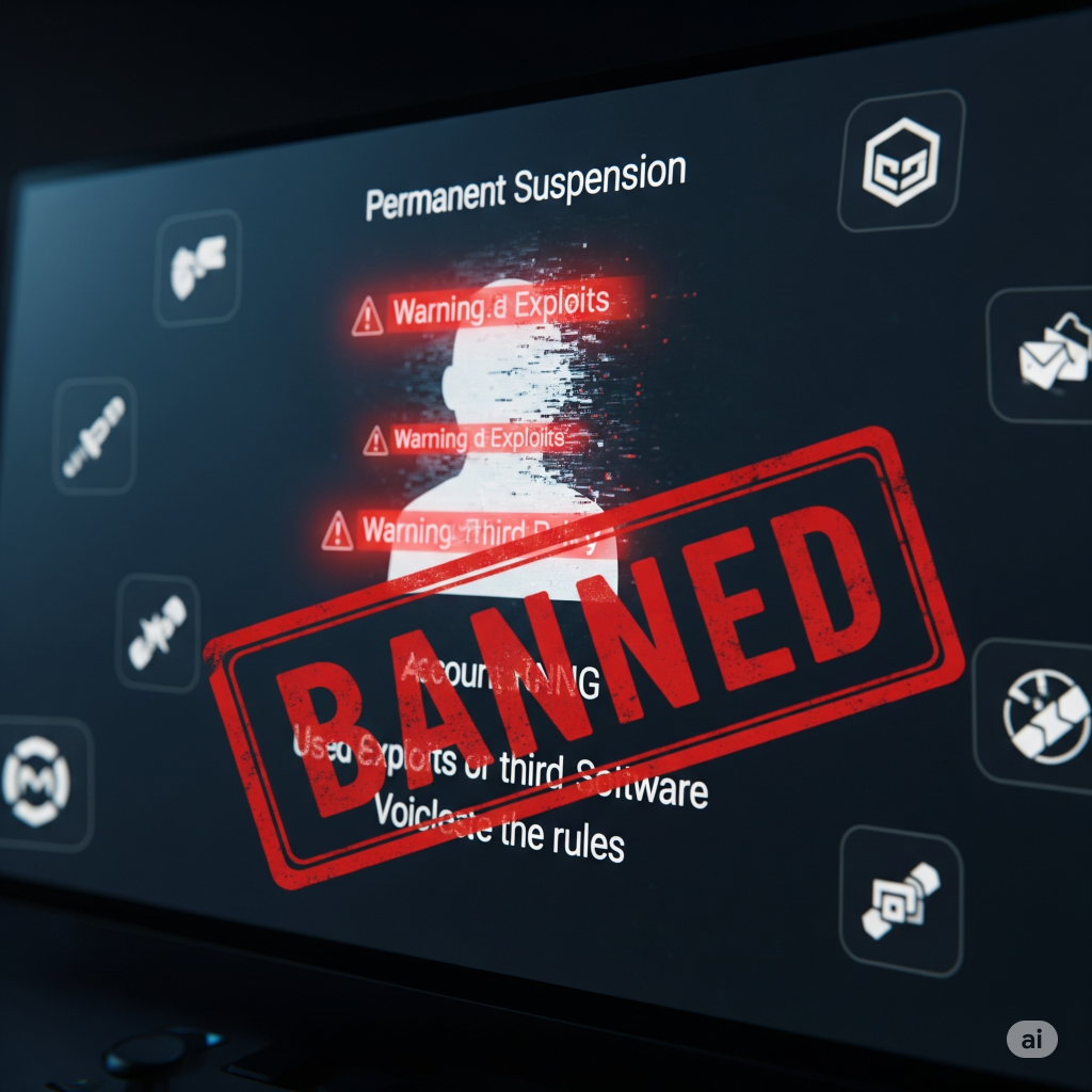 Cheat tools will lead to a banned account